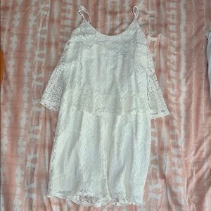 Cute white cami romper!